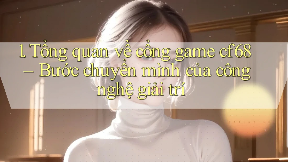 1. Tổng quan về cổng game cf68 – Bước chuyển mình của công nghệ giải trí 1. Tổng quan về cổng game cf68 – Bước chuyển mình của công nghệ giải trí