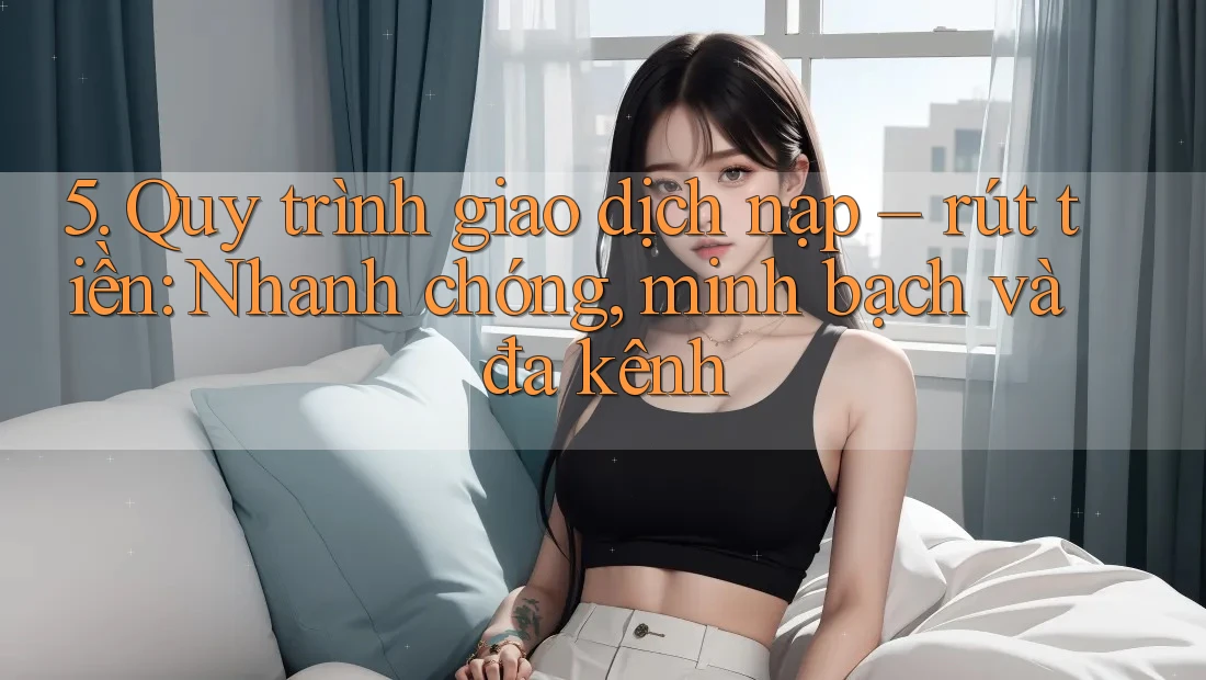 5. Quy trình giao dịch nạp – rút tiền: Nhanh chóng, minh bạch và đa kênh 5. Quy trình giao dịch nạp – rút tiền: Nhanh chóng, minh bạch và đa kênh