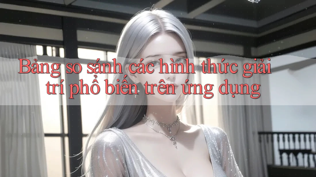 Bảng so sánh các hình thức giải trí phổ biến trên ứng dụng Bảng so sánh các hình thức giải trí phổ biến trên ứng dụng