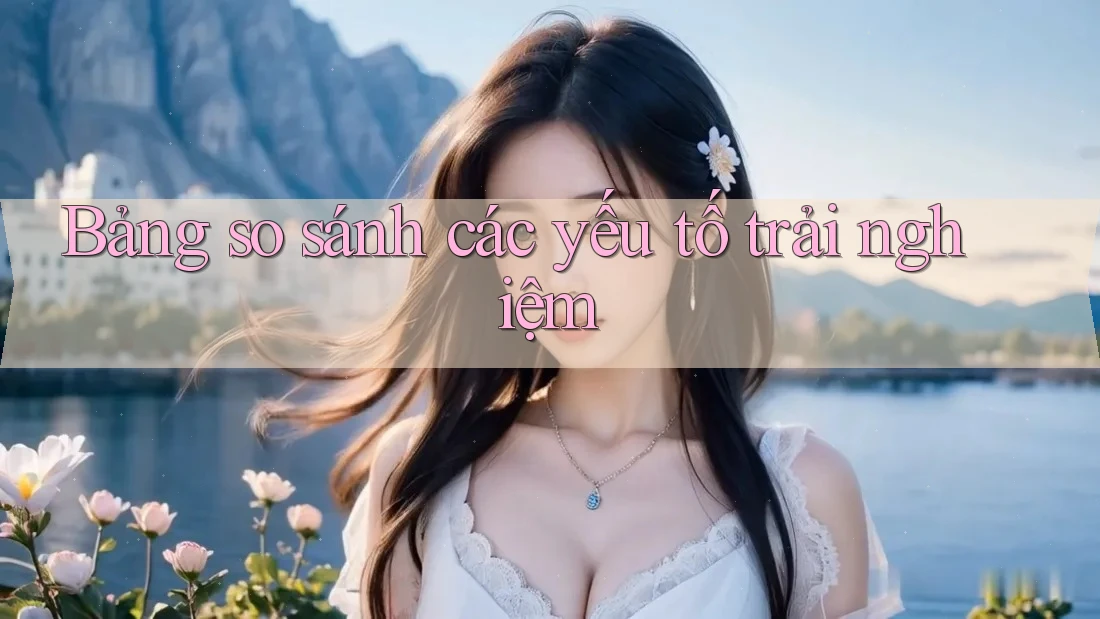 Bảng so sánh các yếu tố trải nghiệm Bảng so sánh các yếu tố trải nghiệm