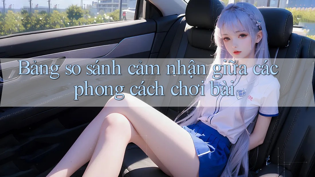 Bảng so sánh cảm nhận giữa các phong cách chơi bài Bảng so sánh cảm nhận giữa các phong cách chơi bài