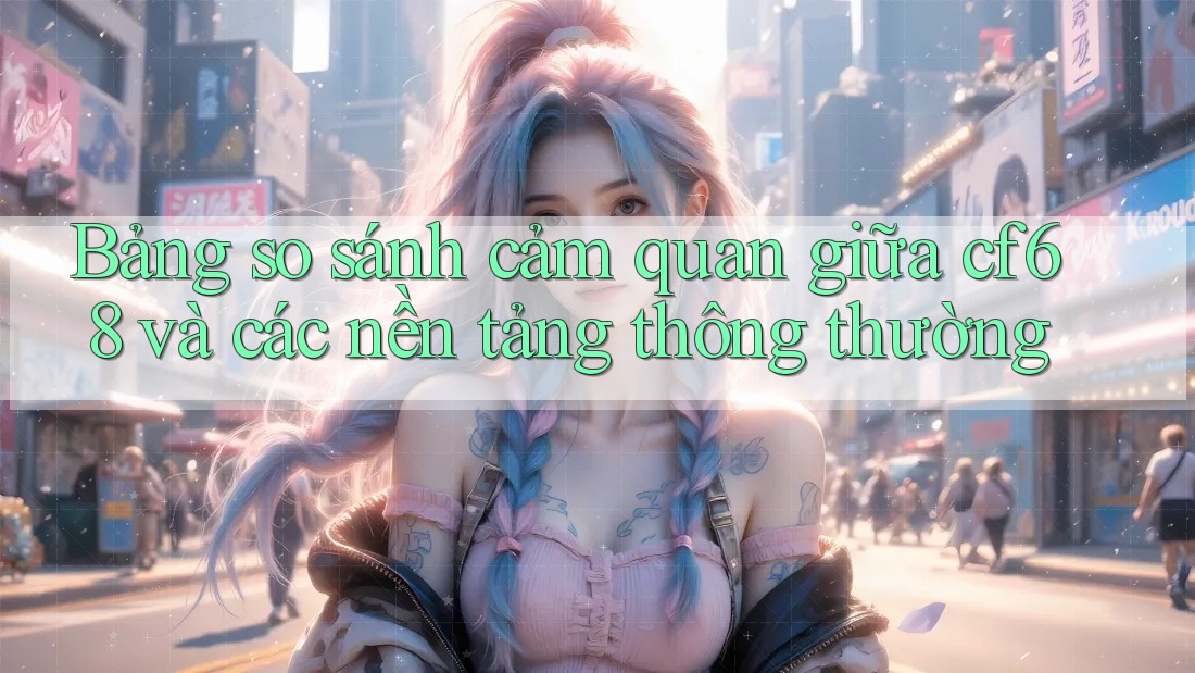 Bảng so sánh cảm quan giữa cf68 và các nền tảng thông thường Bảng so sánh cảm quan giữa cf68 và các nền tảng thông thường
