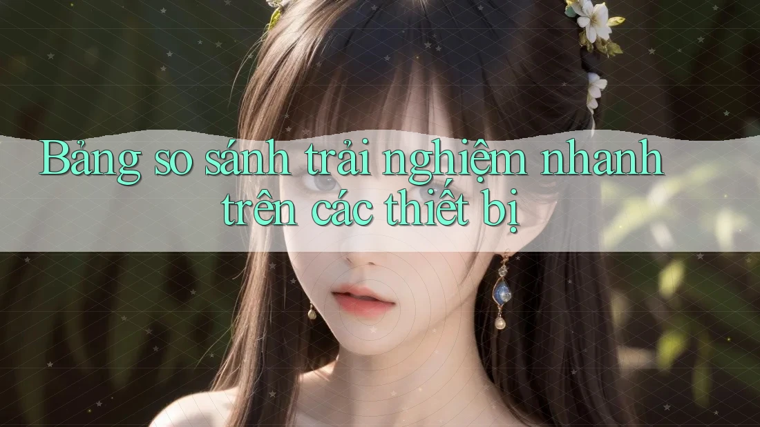 Bảng so sánh trải nghiệm nhanh trên các thiết bị
