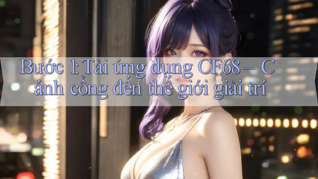 Bước 1: Tải ứng dụng CF68 – Cánh cổng đến thế giới giải trí Bước 1: Tải ứng dụng CF68 – Cánh cổng đến thế giới giải trí