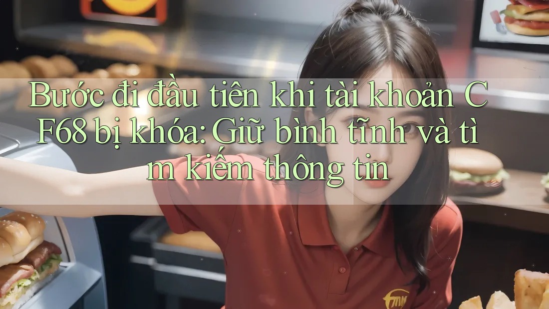 Bước đi đầu tiên khi tài khoản CF68 bị khóa: Giữ bình tĩnh và tìm kiếm thông tin