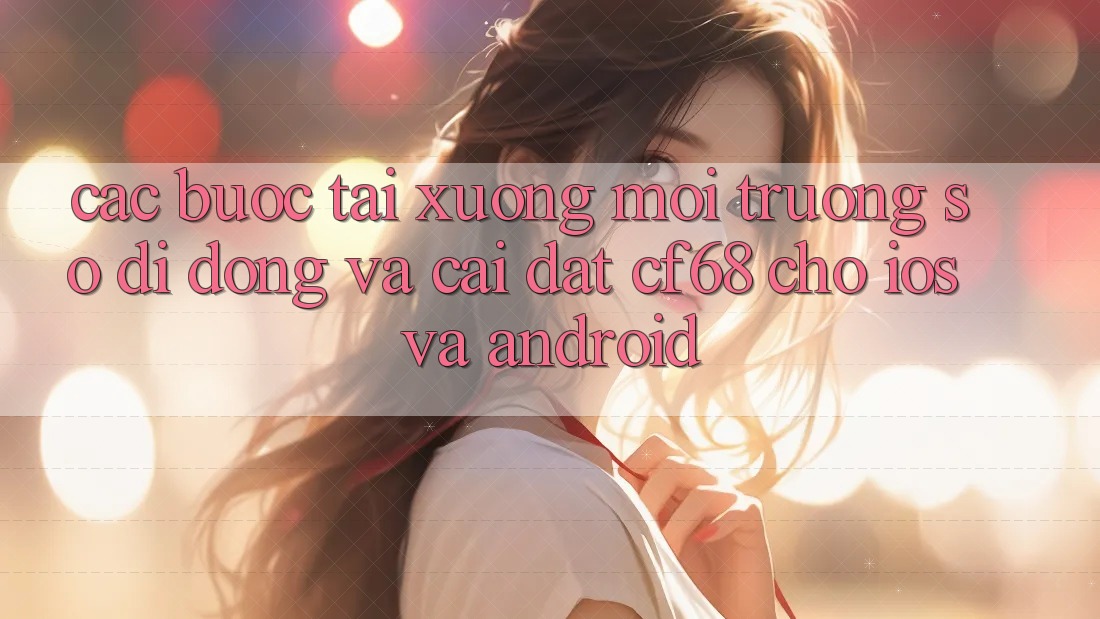 Các bước Tải xuống Môi trường số di động Và Cài Đặt cf68 Cho iOS và Android