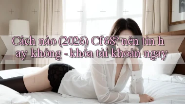 Cách nào (2026) Cf68 nên tin hay không   khóa tài khoản ngay