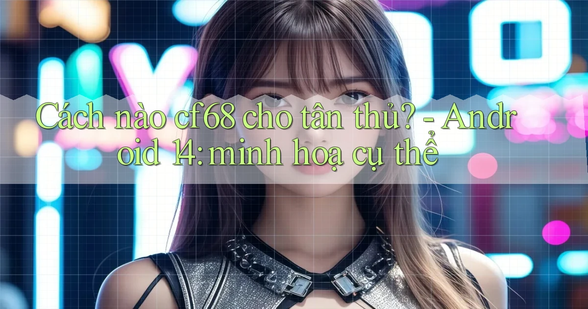Cách nào cf68 cho tân thủ   Android 14 minh hoạ cụ thể