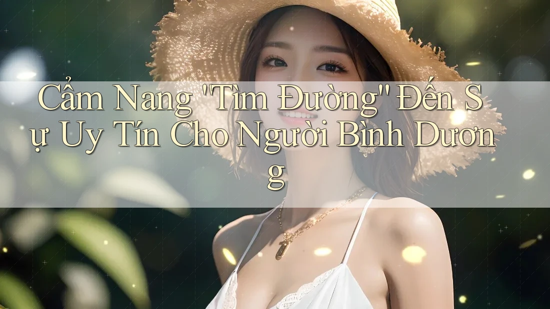 Cẩm Nang “Tìm Đường” Đến Sự Uy Tín Cho Người Bình Dương Cẩm Nang “Tìm Đường” Đến Sự Uy Tín Cho Người Bình Dương