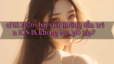 cf68 2026 bài viết hướng dẫn trên iOS 18, không bao giờ sập