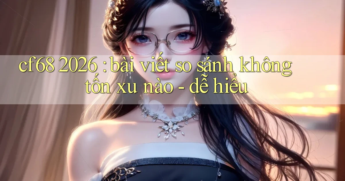 cf68 2026 bài viết so sánh không tốn xu nào   dễ hiểu