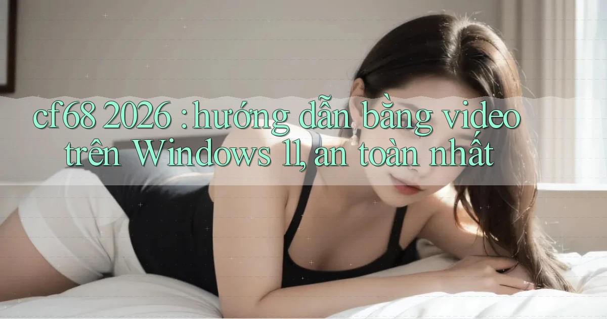 cf68 2026 hướng dẫn bằng video trên Windows 11, an toàn nhất