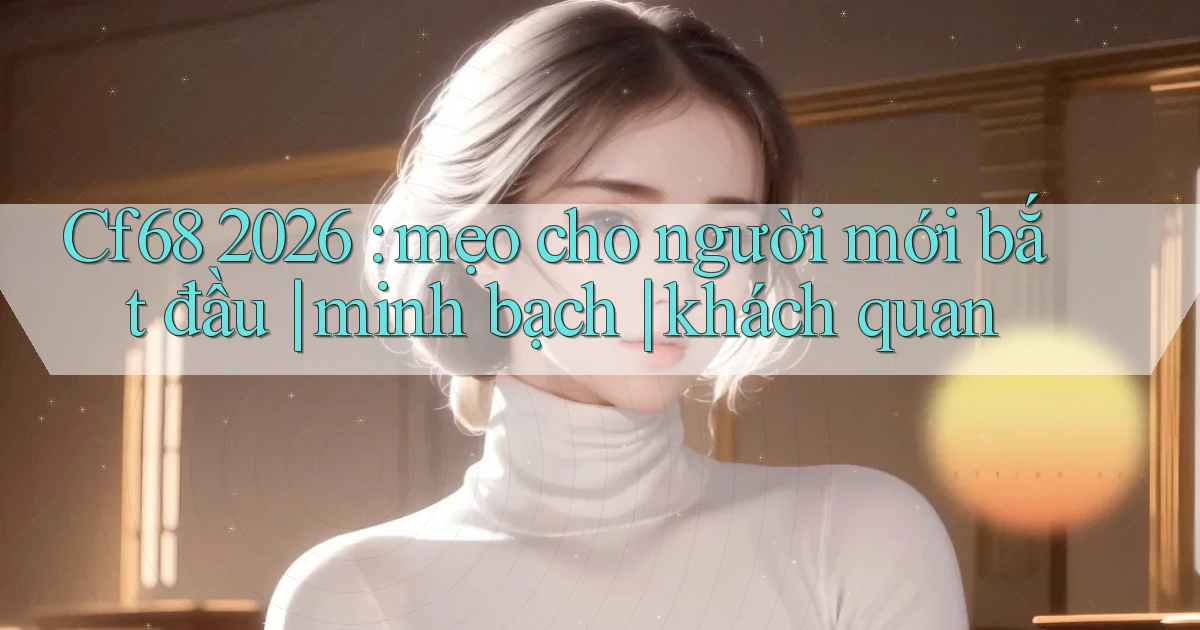 Cf68 2026 mẹo cho người mới bắt đầu minh bạch khách quan