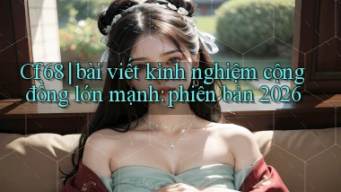 Cf68 bài viết kinh nghiệm cộng đồng lớn mạnh phiên bản 2026