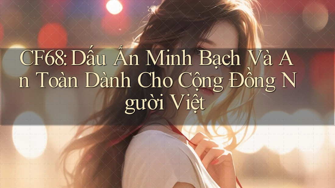 CF68: Dấu Ấn Minh Bạch Và An Toàn Dành Cho Cộng Đồng Người Việt CF68: Dấu Ấn Minh Bạch Và An Toàn Dành Cho Cộng Đồng Người Việt
