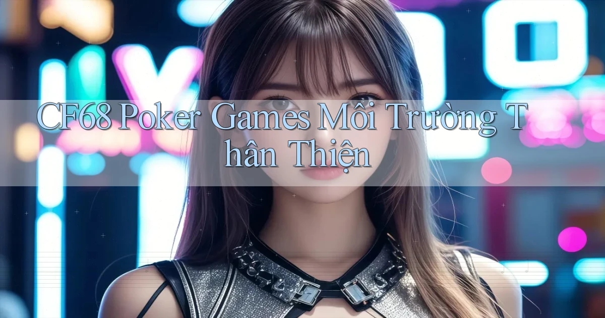 cf68  poker games môi trường thân thiện