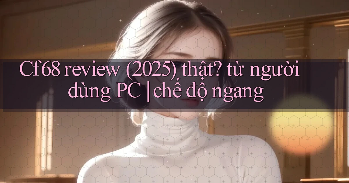 Cf68 review (2025) thật từ người dùng PC chế độ ngang