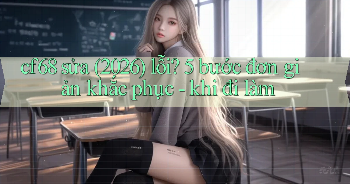 cf68 sửa (2026) lỗi 5 bước đơn giản khắc phục   khi đi làm