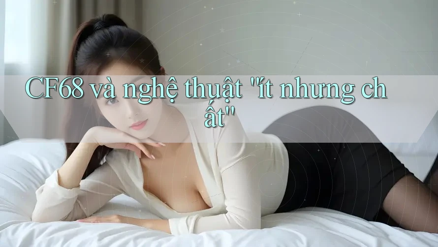 CF68 và nghệ thuật “ít nhưng chất” CF68 và nghệ thuật “ít nhưng chất”