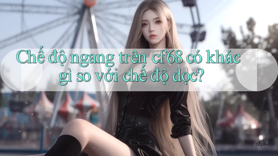 Chế độ ngang trên cf68 có khác gì so với chế độ dọc? Chế độ ngang trên cf68 có khác gì so với chế độ dọc?