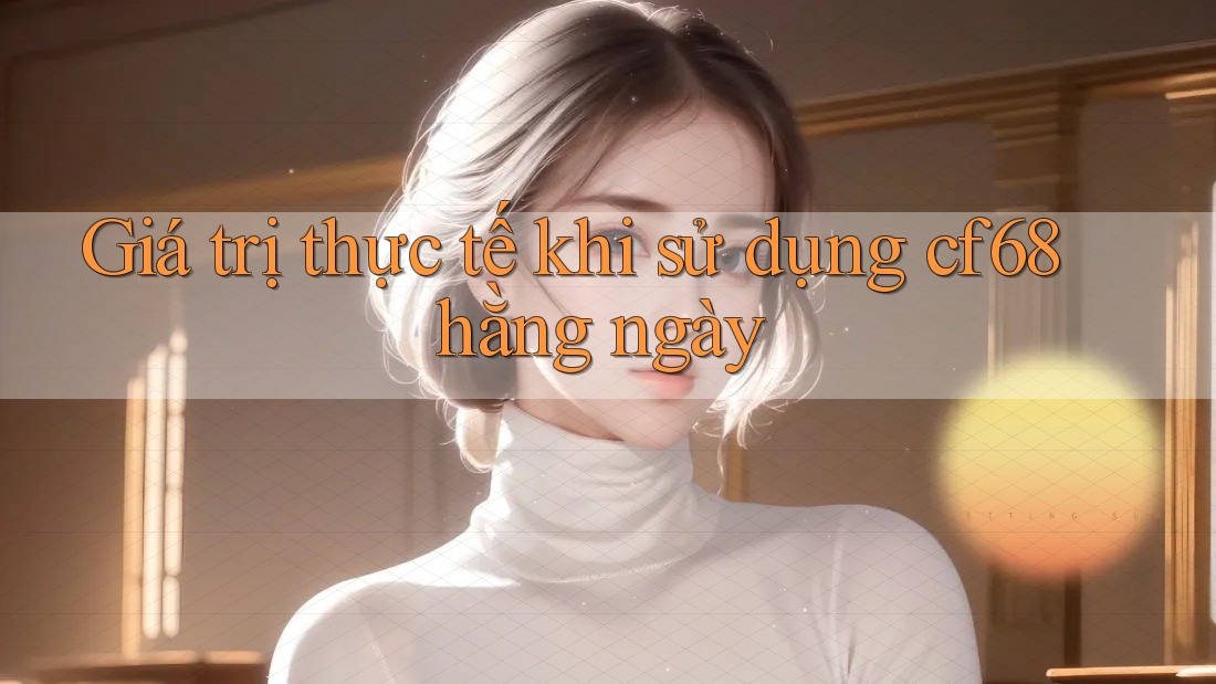 Giá trị thực tế khi sử dụng cf68 hằng ngày Giá trị thực tế khi sử dụng cf68 hằng ngày