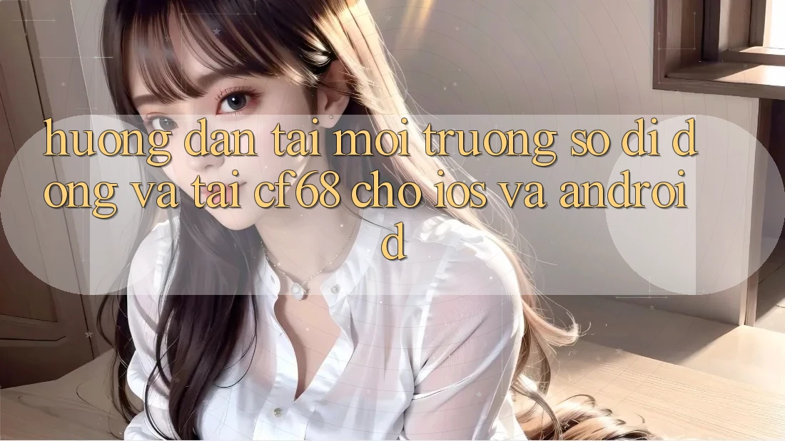Hướng Dẫn Tải Môi trường số di động Và Tải cf68 Cho iOS và Android