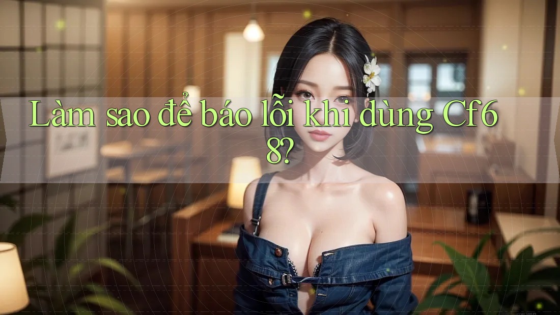 Làm sao để báo lỗi khi dùng Cf68? Làm sao để báo lỗi khi dùng Cf68?
