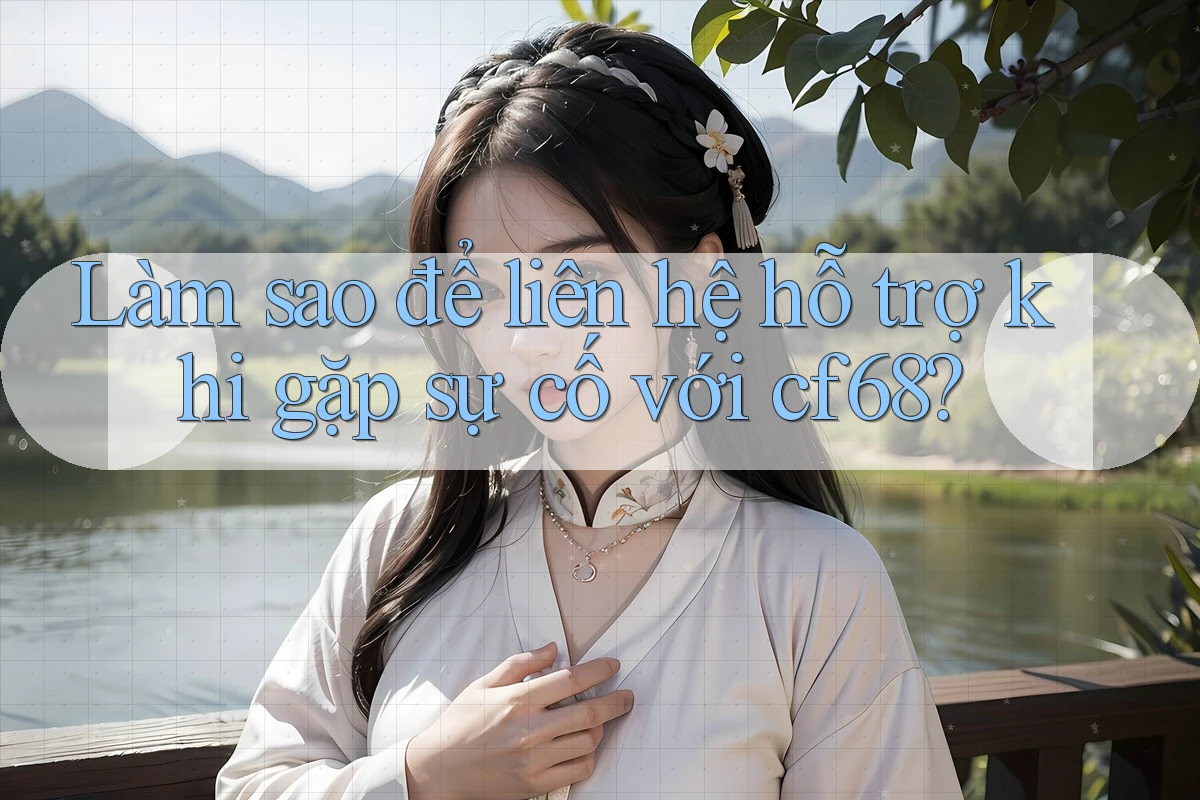 Làm sao để liên hệ hỗ trợ khi gặp sự cố với cf68?