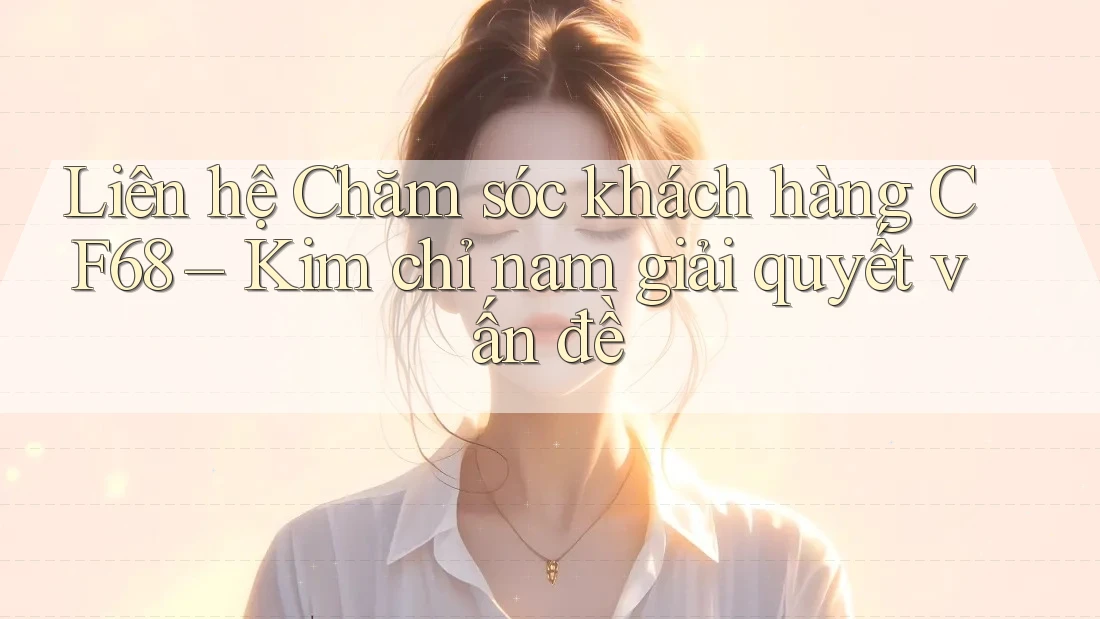 Liên hệ Chăm sóc khách hàng CF68 – Kim chỉ nam giải quyết vấn đề