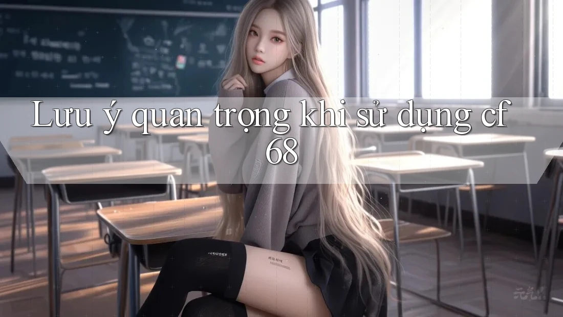 Lưu ý quan trọng khi sử dụng cf68 Lưu ý quan trọng khi sử dụng cf68