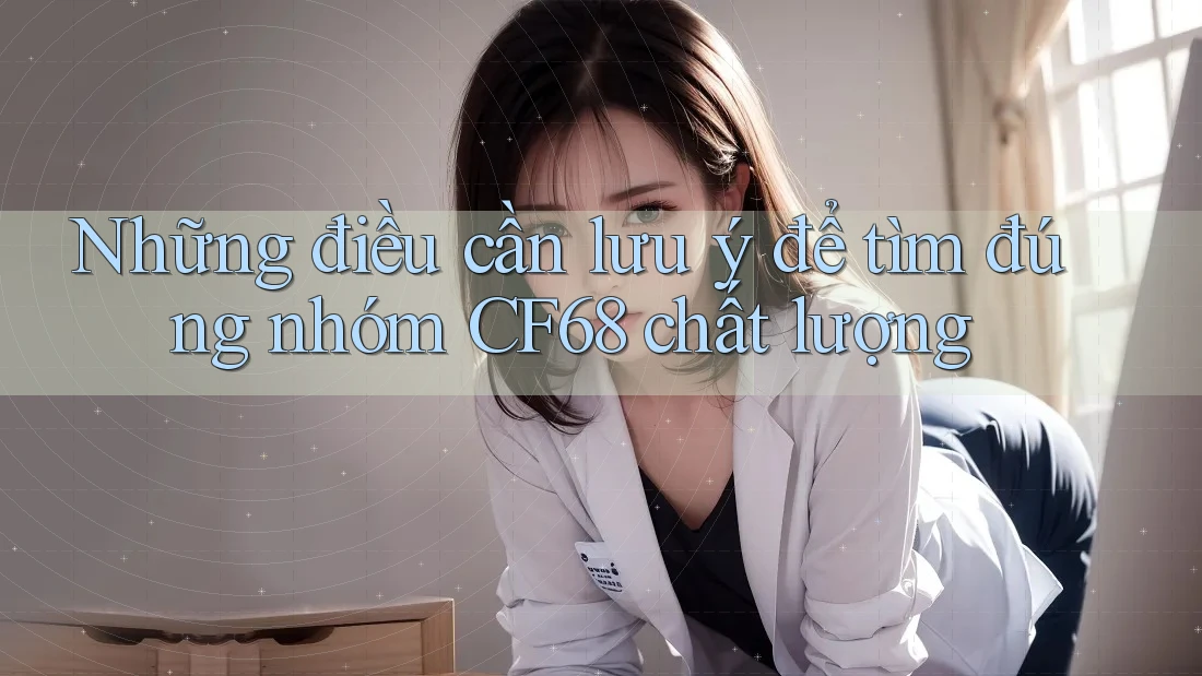 Những điều cần lưu ý để tìm đúng nhóm CF68 chất lượng