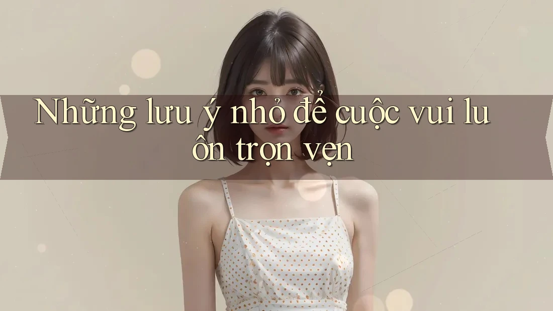 Những lưu ý nhỏ để cuộc vui luôn trọn vẹn Những lưu ý nhỏ để cuộc vui luôn trọn vẹn