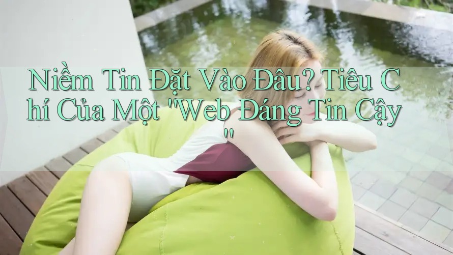 Niềm Tin Đặt Vào Đâu? Tiêu Chí Của Một “Web Đáng Tin Cậy” Niềm Tin Đặt Vào Đâu? Tiêu Chí Của Một “Web Đáng Tin Cậy”