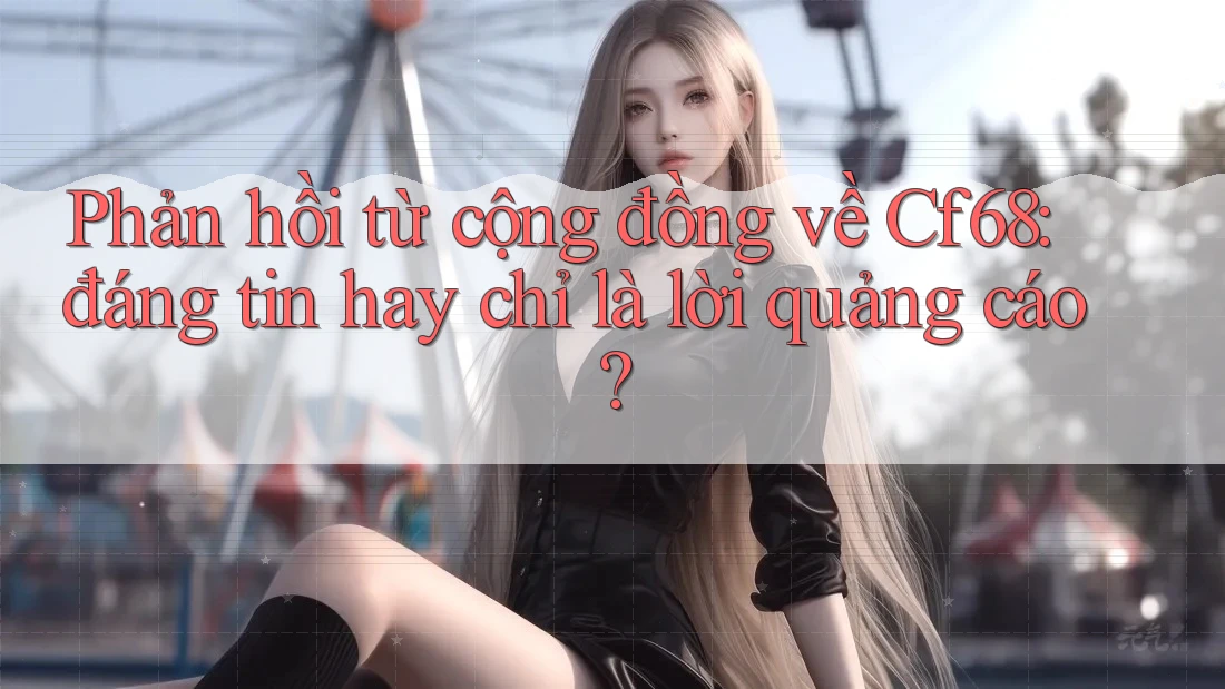 Phản hồi từ cộng đồng về Cf68: đáng tin hay chỉ là lời quảng cáo?