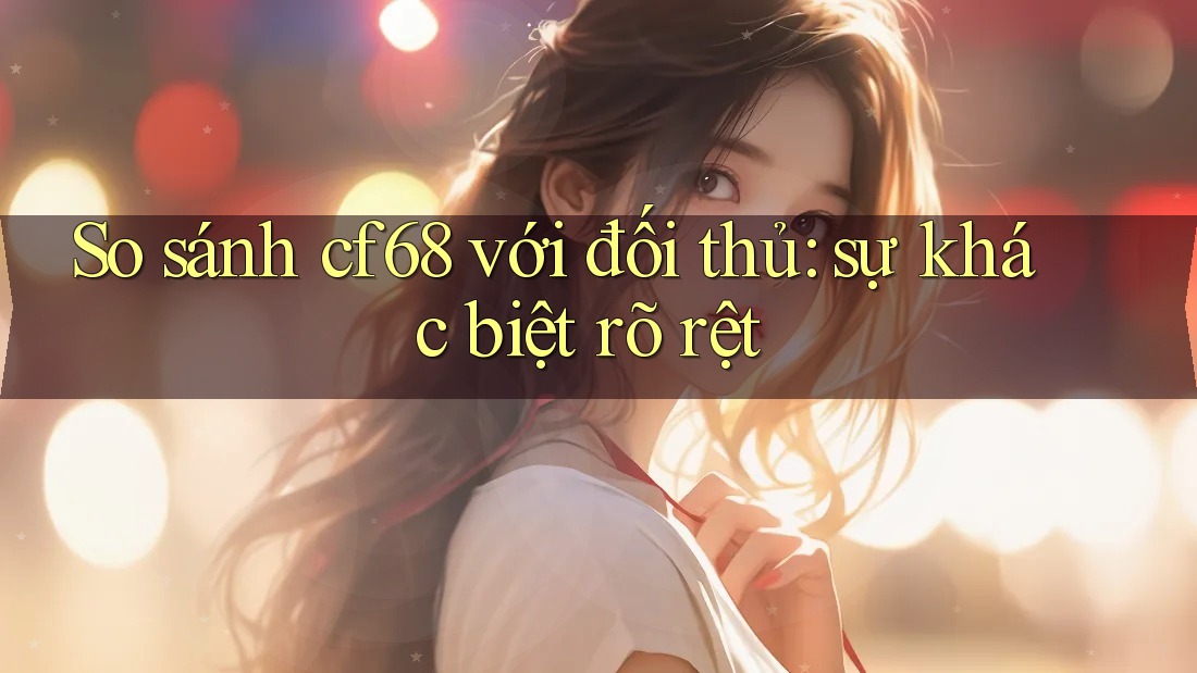 So sánh cf68 với đối thủ: sự khác biệt rõ rệt
