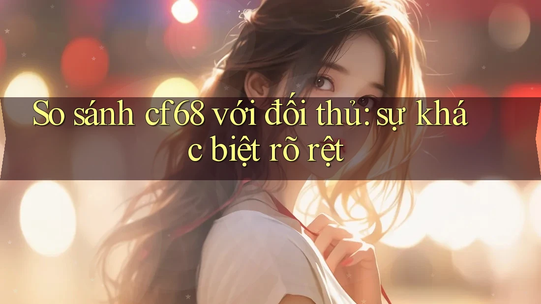 So sánh cf68 với đối thủ: sự khác biệt rõ rệt