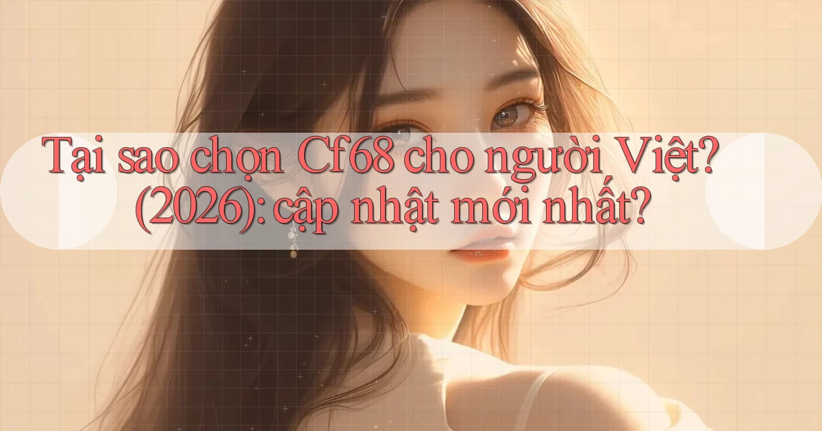 Tại sao chọn Cf68 cho người Việt (2026) cập nhật mới nhất