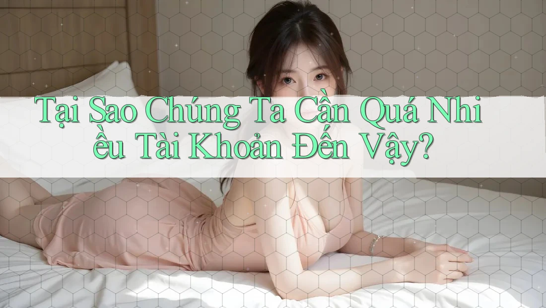 Tại Sao Chúng Ta Cần Quá Nhiều Tài Khoản Đến Vậy? Tại Sao Chúng Ta Cần Quá Nhiều Tài Khoản Đến Vậy?