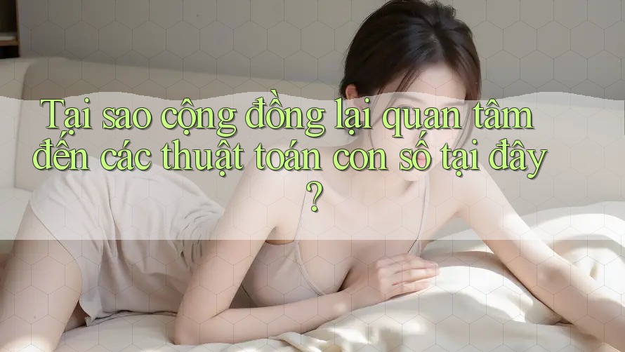 Tại sao cộng đồng lại quan tâm đến các thuật toán con số tại đây? Tại sao cộng đồng lại quan tâm đến các thuật toán con số tại đây?