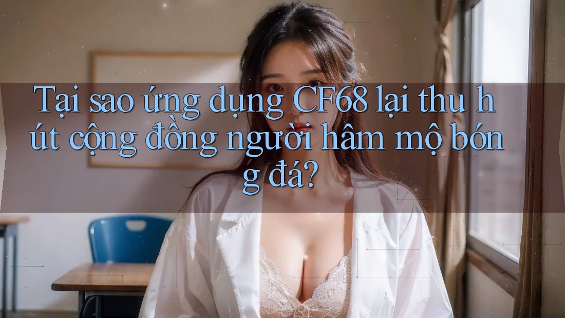 Tại sao ứng dụng CF68 lại thu hút cộng đồng người hâm mộ bóng đá?
