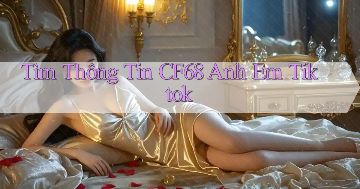 tìm thông tin cf68 anh em tiktok
