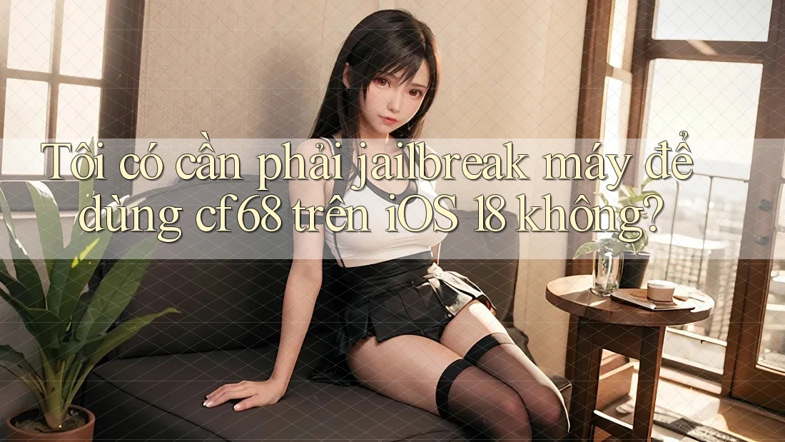 Tôi có cần phải jailbreak máy để dùng cf68 trên iOS 18 không?