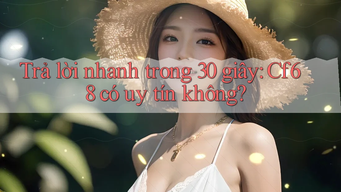 Trả lời nhanh trong 30 giây: cf68 có uy tín không? Trả lời nhanh trong 30 giây: cf68 có uy tín không?