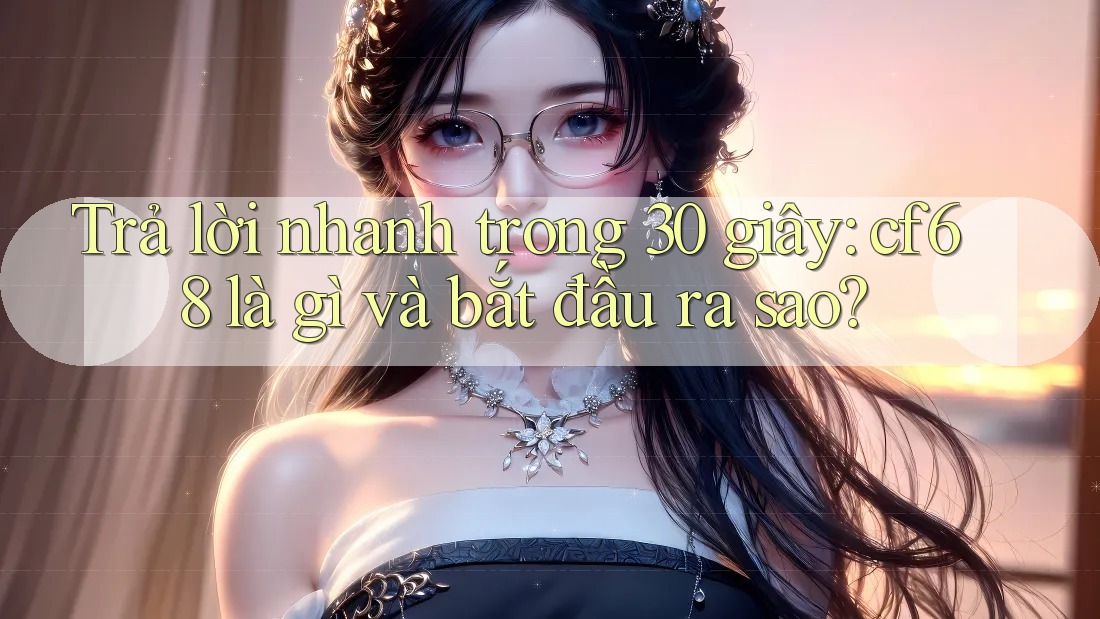 Trả lời nhanh trong 30 giây: cf68 là gì và bắt đầu ra sao?