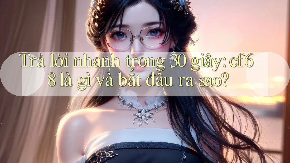 Trả lời nhanh trong 30 giây: cf68 là gì và bắt đầu ra sao? Trả lời nhanh trong 30 giây: cf68 là gì và bắt đầu ra sao?