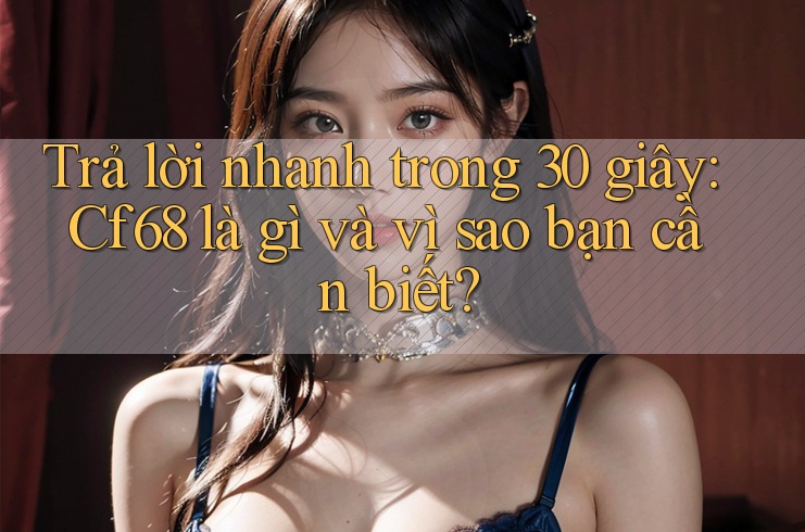 Trả lời nhanh trong 30 giây: Cf68 là gì và vì sao bạn cần biết? Trả lời nhanh trong 30 giây: Cf68 là gì và vì sao bạn cần biết?