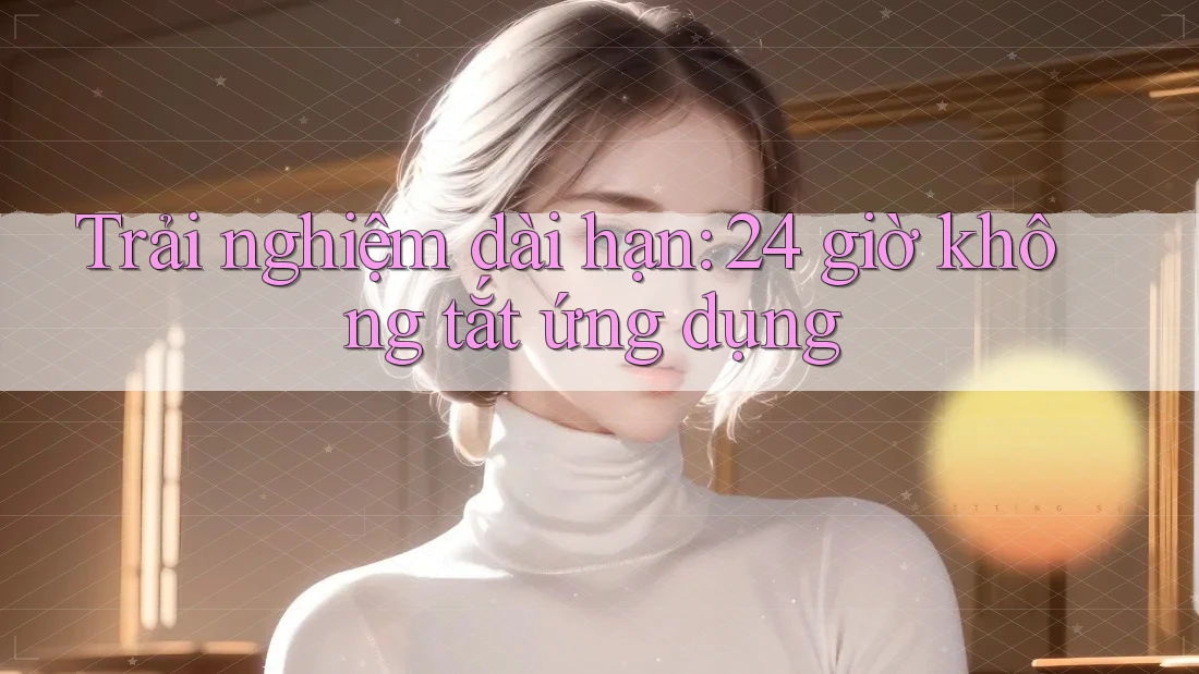 Trải nghiệm dài hạn: 24 giờ không tắt ứng dụng Trải nghiệm dài hạn: 24 giờ không tắt ứng dụng