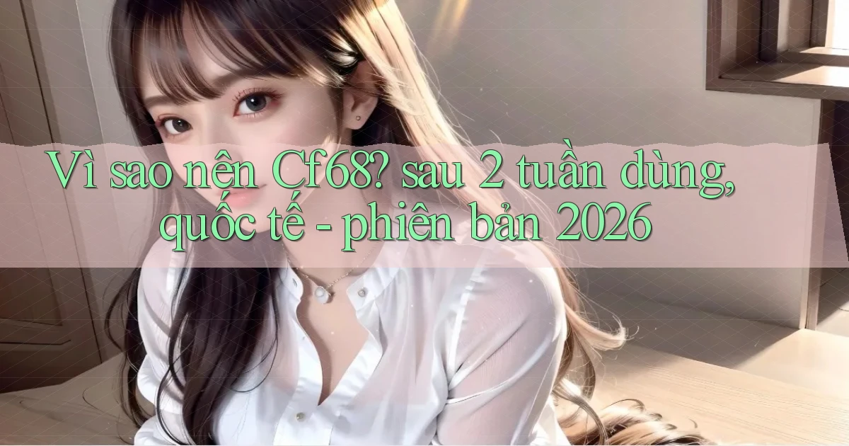 Vì sao nên Cf68 sau 2 tuần dùng, quốc tế   phiên bản 2026
